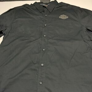 Harley Davidson Short sleeve button up 2XL